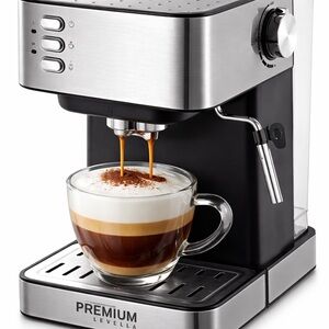 Premium Levella PEM1510B Espresso and Cappuccino Coffee Maker